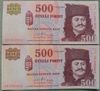 500 forint 2011 UNC 2 db EA, EB