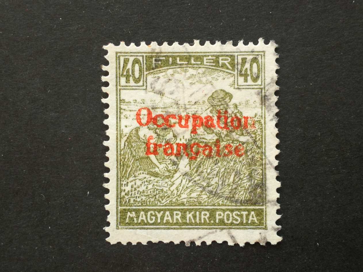 Magyarország 1919 Arad francia megszállás Arató 40 F, pecsételt, ** kat. ár 9000 Ft H