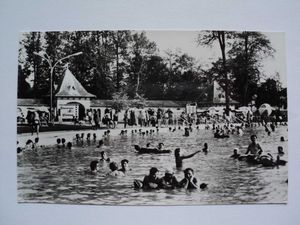 Harkányfürdő, Strand, 1968.