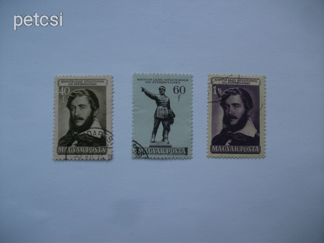 Magyar bélyeg / bélyegsor Kossuth Lajos 1952
