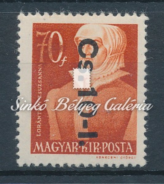 1946. Betűs (szöveges) Cs.10-I./70f bélyeg