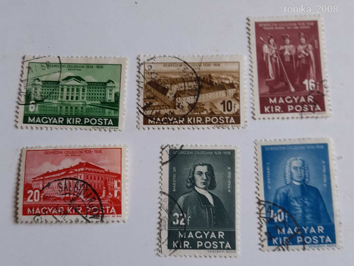 1938 Debrecen pecsételt teljes sor