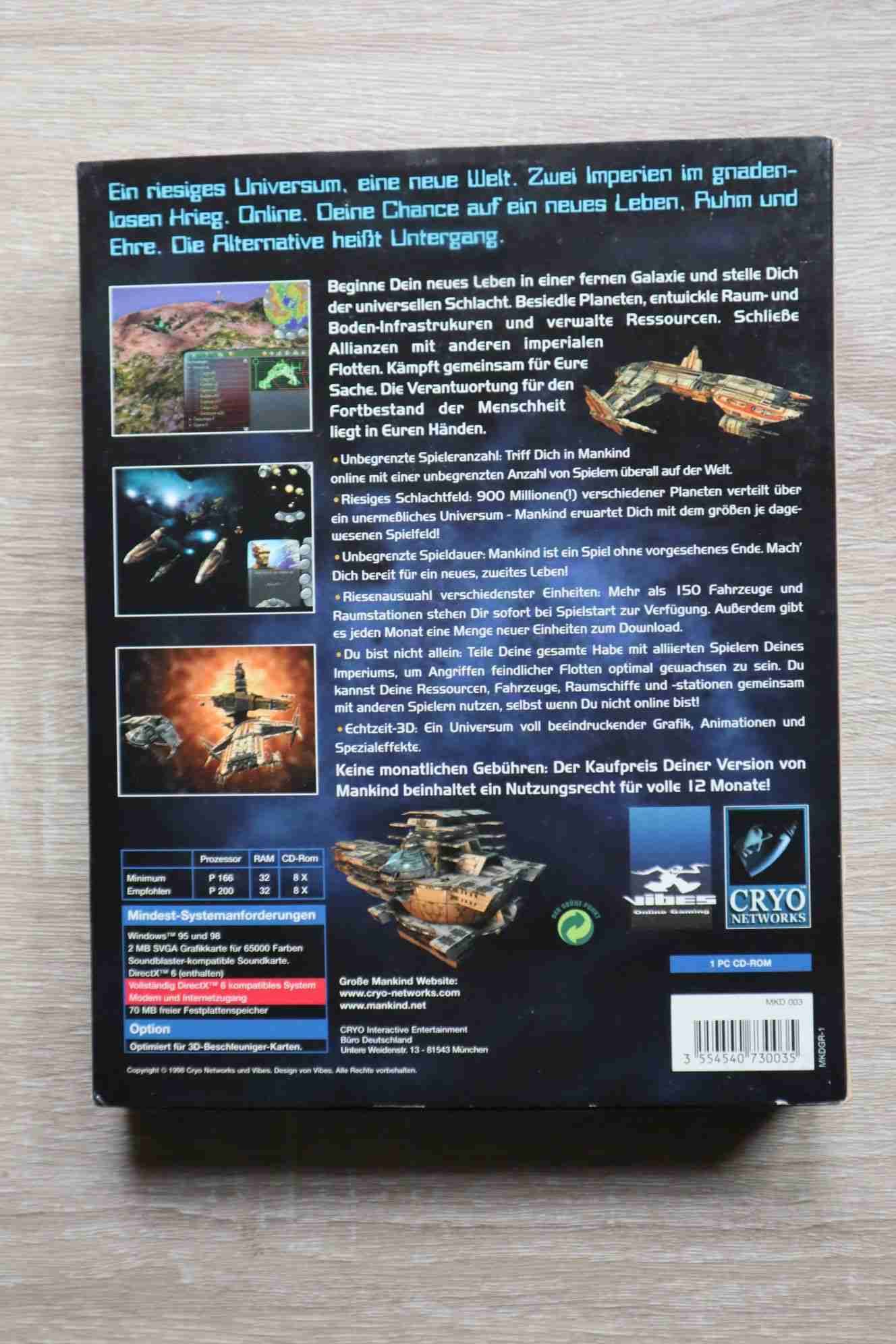 Mankind - PC nagydobozos