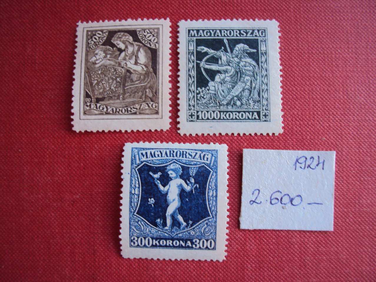 1924 Jótékonyság postatiszta Harmadárban eladó BAL-19