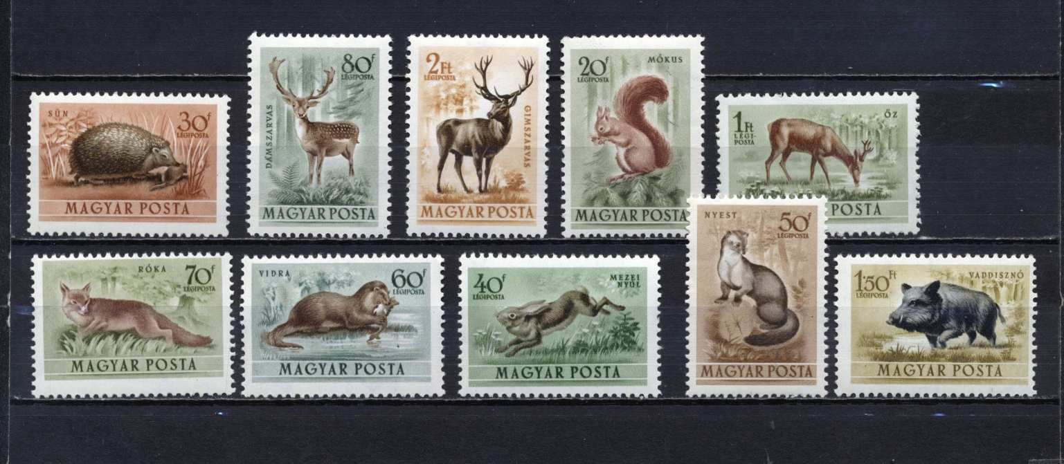 1953 Erdei állatok, postatiszta, kat. (MPIK 2025): 6000 Ft