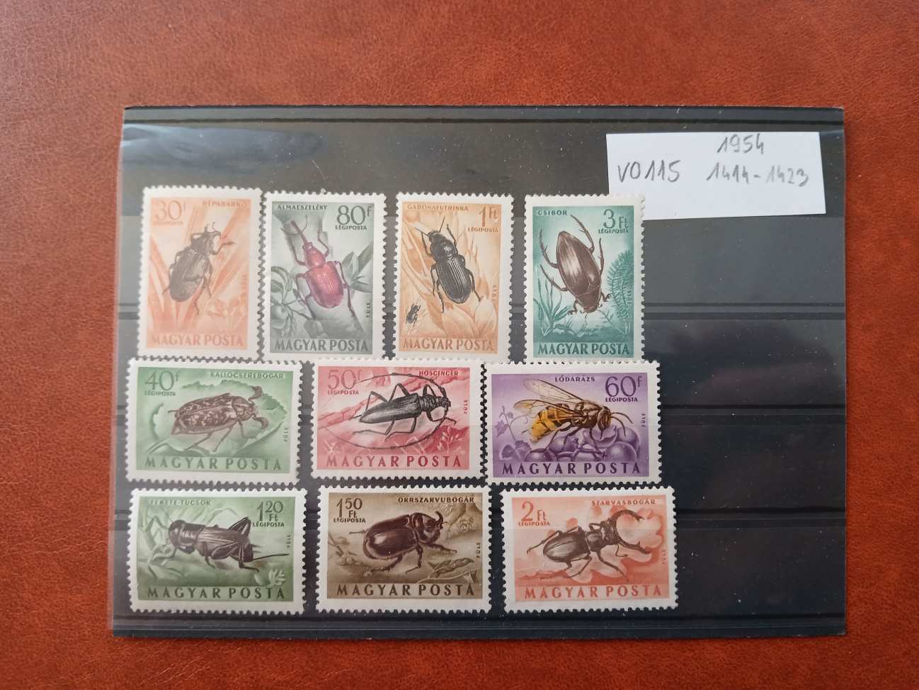V0115 Magyar bélyeg 1954 1414-1423 postatiszta
