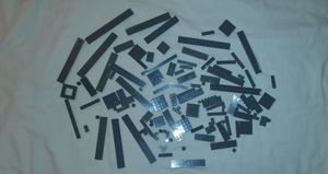 Lego sötétszürke lapos elemek! Új!