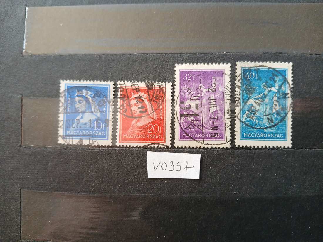 V0357 Magyar bélyeg 1932 510-513 bélyegzett