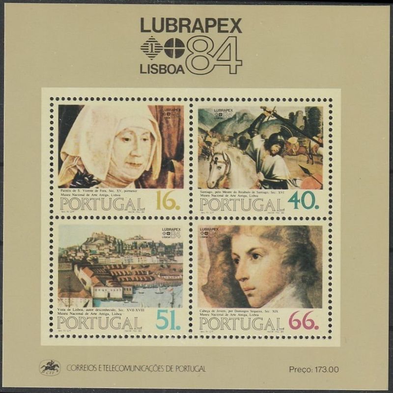 Portugália  Postatiszta Blokk
