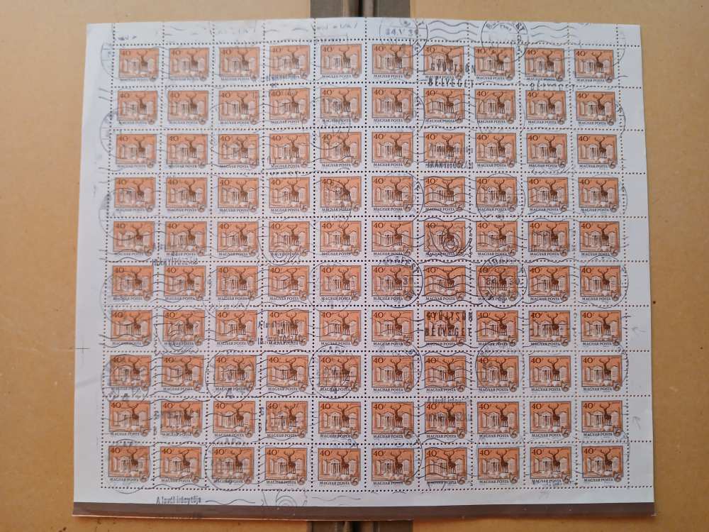 S0333 Magyar bélyeg  1972 40 fillér 2844 b. változat kat.ár. 2000 HUF
