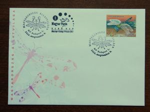 FDC 2014 Magyarország állatvilága VIII Ragadozó rovarok blokk bélyegével