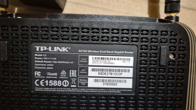 TP-Link Archer C2 AC750 Router