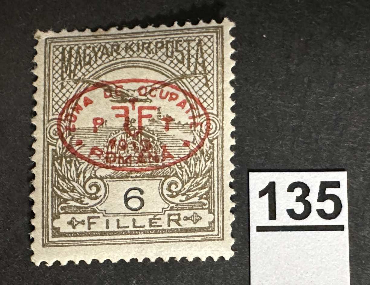 MAGYARORSZÁG 1919 DEBRECEN ROMÁN MEGSZÁLLÁS TURUL 6 FILLÉR POSTATISZTA BÉLYEG