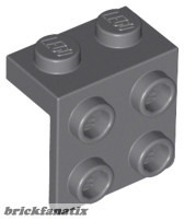 Lego Bracket 1 x 2 - 2 x 2, Dark bluish gray