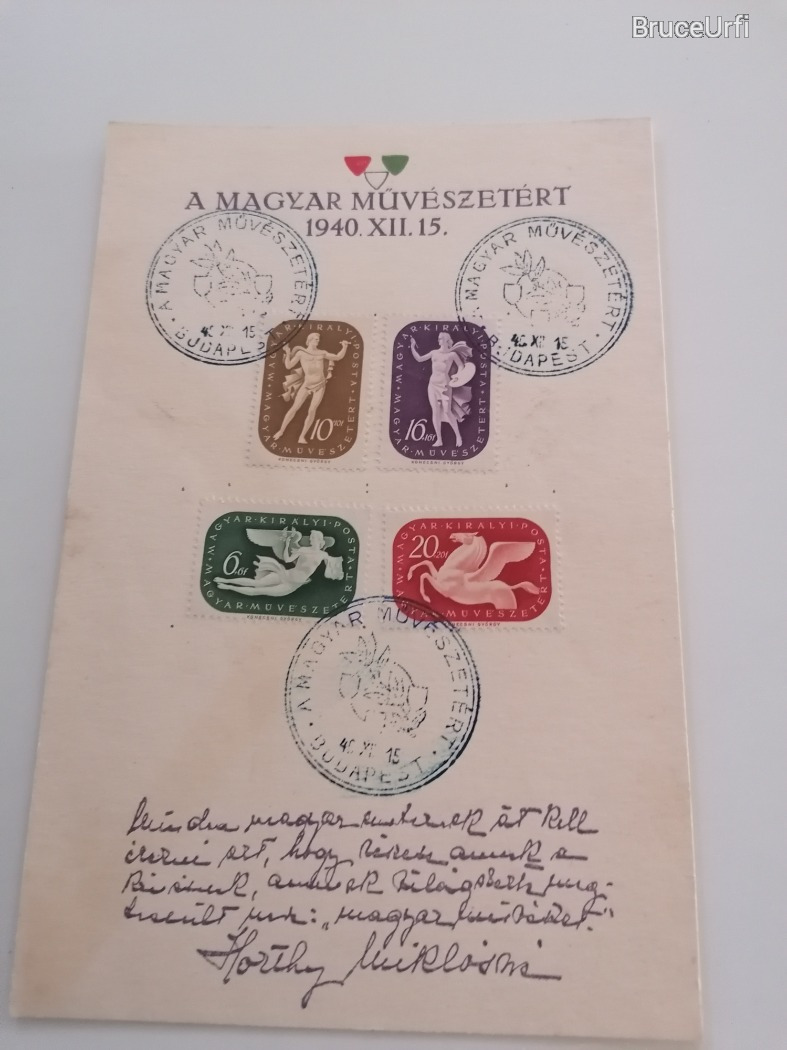 A Magyar Művészetért 1940 Emléklap