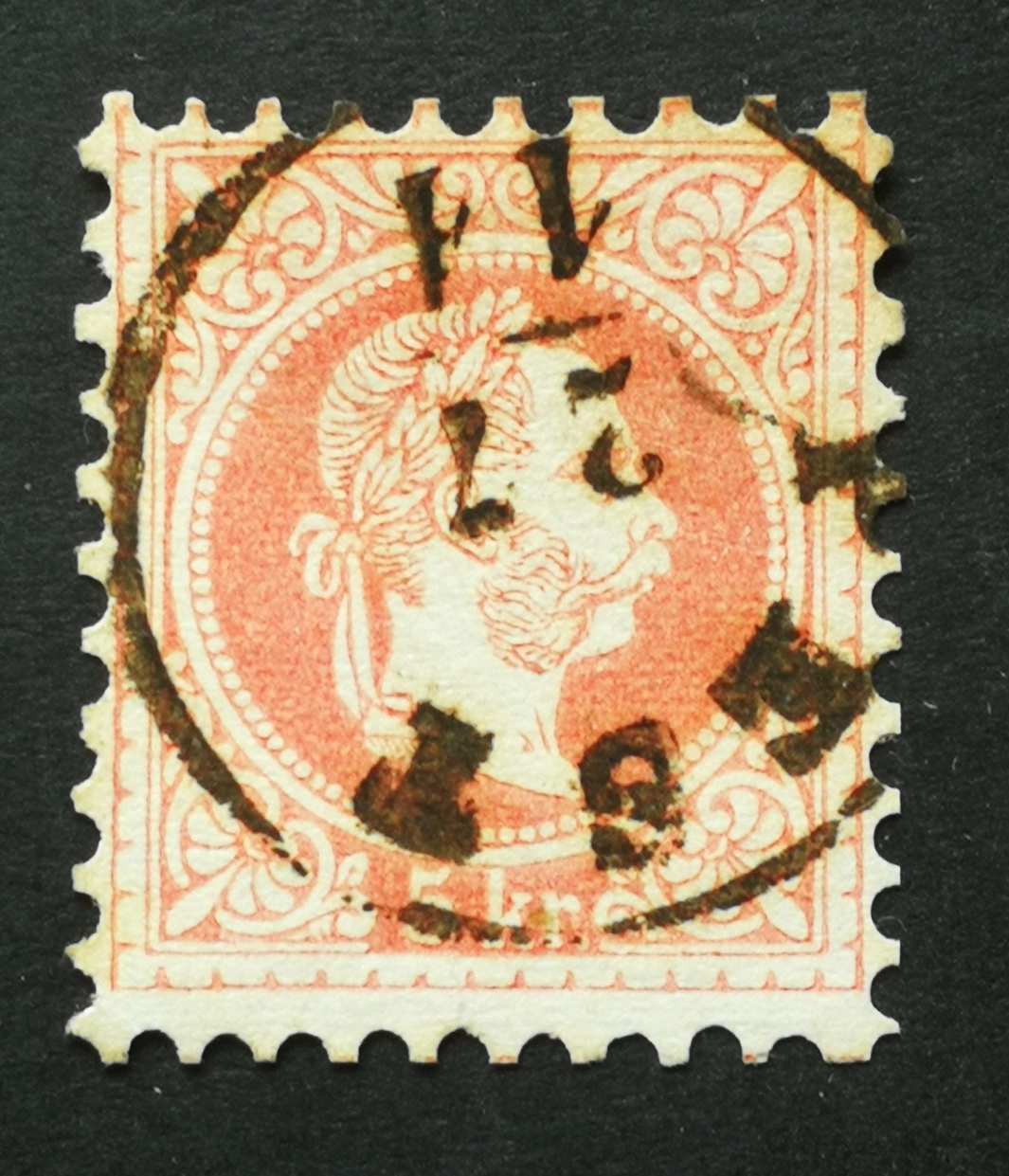 Magyarország 1867 Könyvnyomat 5 Kr. PEST H