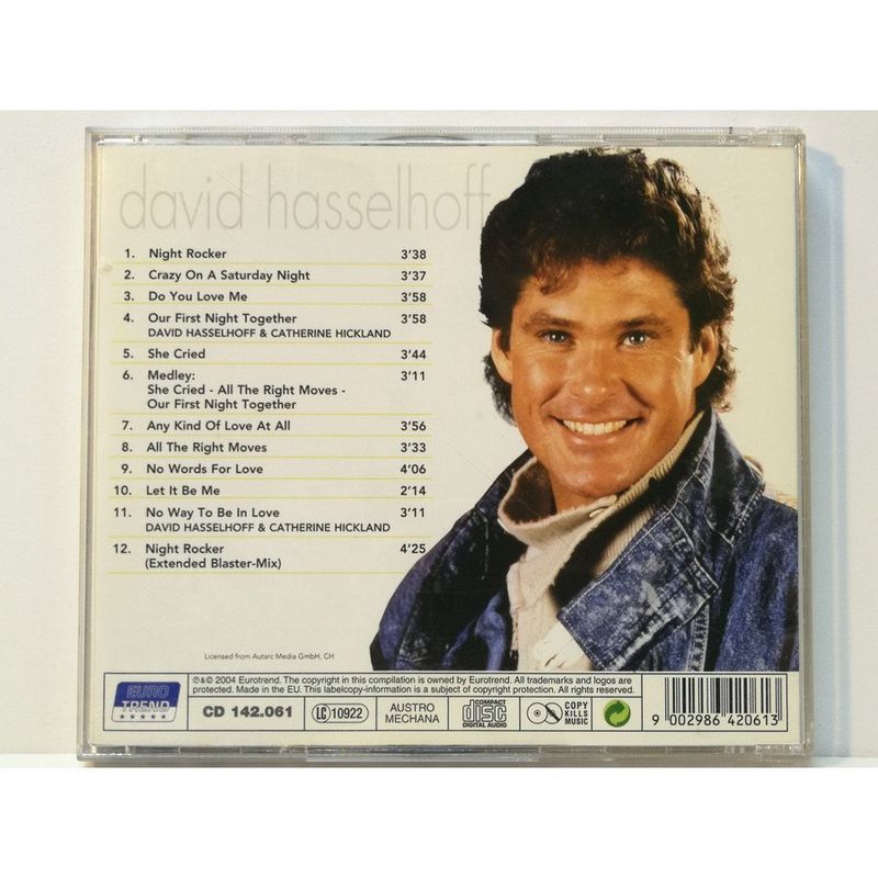 David Hasselhoff - Night rocker - karcmentes CD