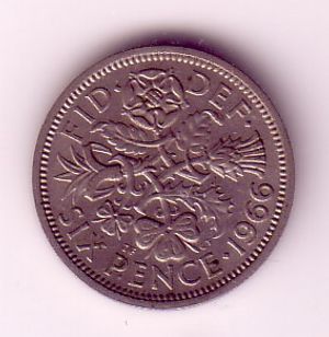 25 pence angol 1966