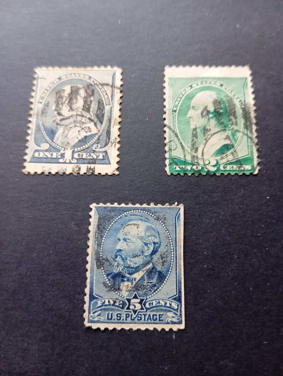 USA 1887 3 érték pecsételt kat. ár. 15,9 €