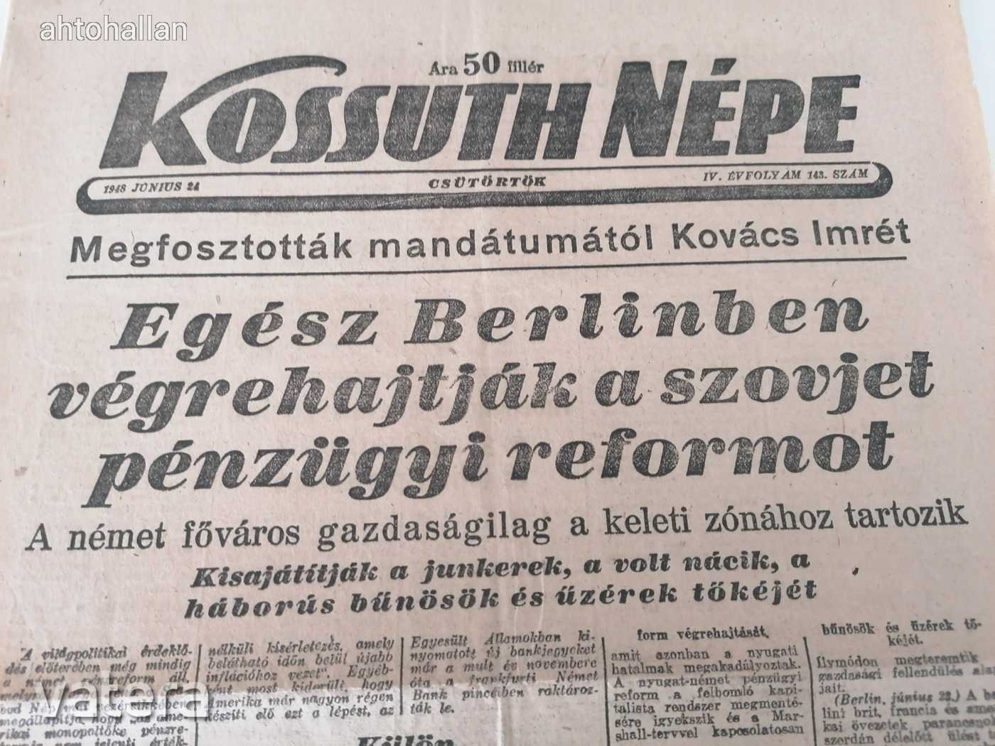 Kossuth Népe 1948 jún 24.