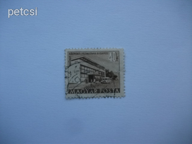 Magyar bélyeg épületek 40 f 1951/53 1 FT-RÓL NMÁ! 2.