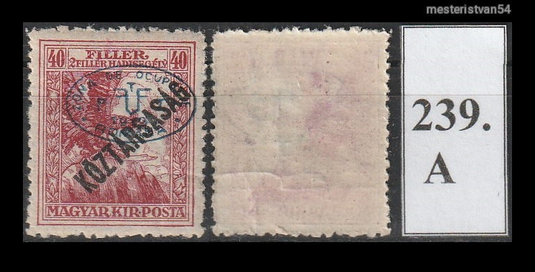 1919.Debrecen -Román megszállás (II.) November 21. A-239
