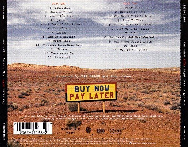 Van Halen - Live: Right Here Right Now 2xCD