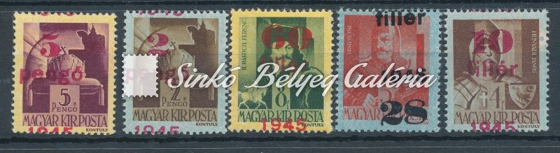 1945. Kisegítő bélyegek (IV.)