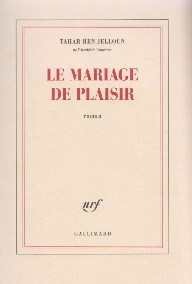 Le mariage de plaisir