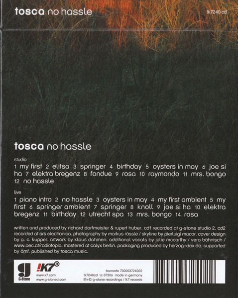 Tosca - No Hassle 2xCD digipak