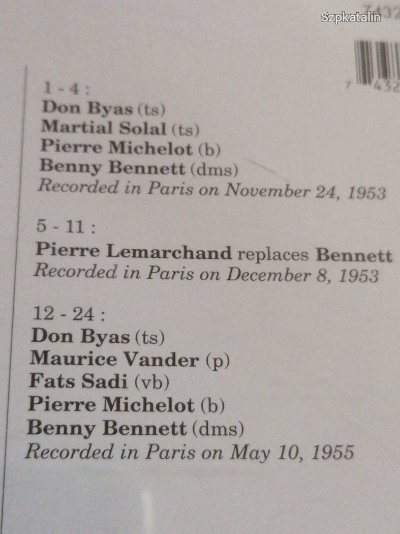 Cd - Don Byas - Lover man