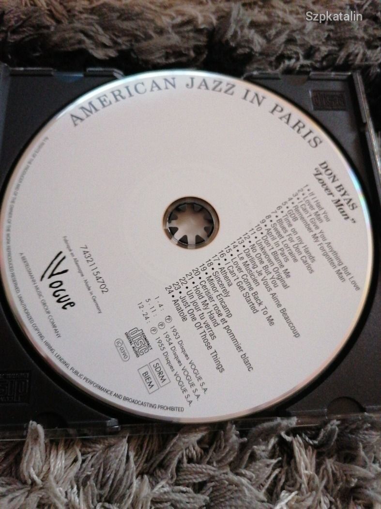 Cd - Don Byas - Lover man