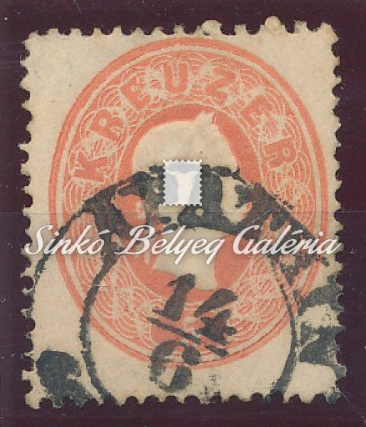 1861. Könyvnyomat dombornyomással 5kr, APATHIN