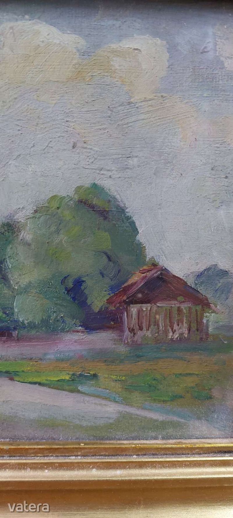 Olaj-karton tájkép festmény
