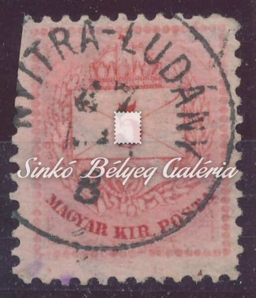 1881. Színesszámú krajcáros 5kr, NYITRA-LUDÁNY