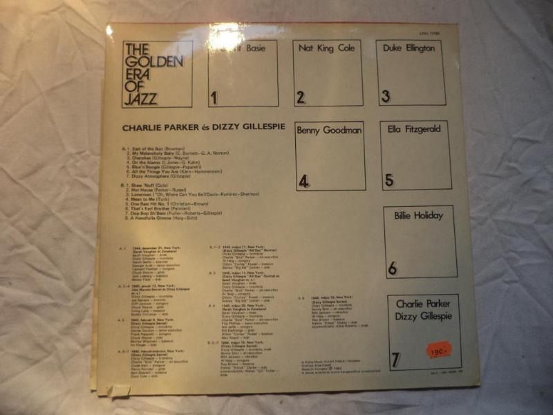 [CAB] Dizzy Gillespie Charlie Parker bakelit (4593) - Vatera.hu