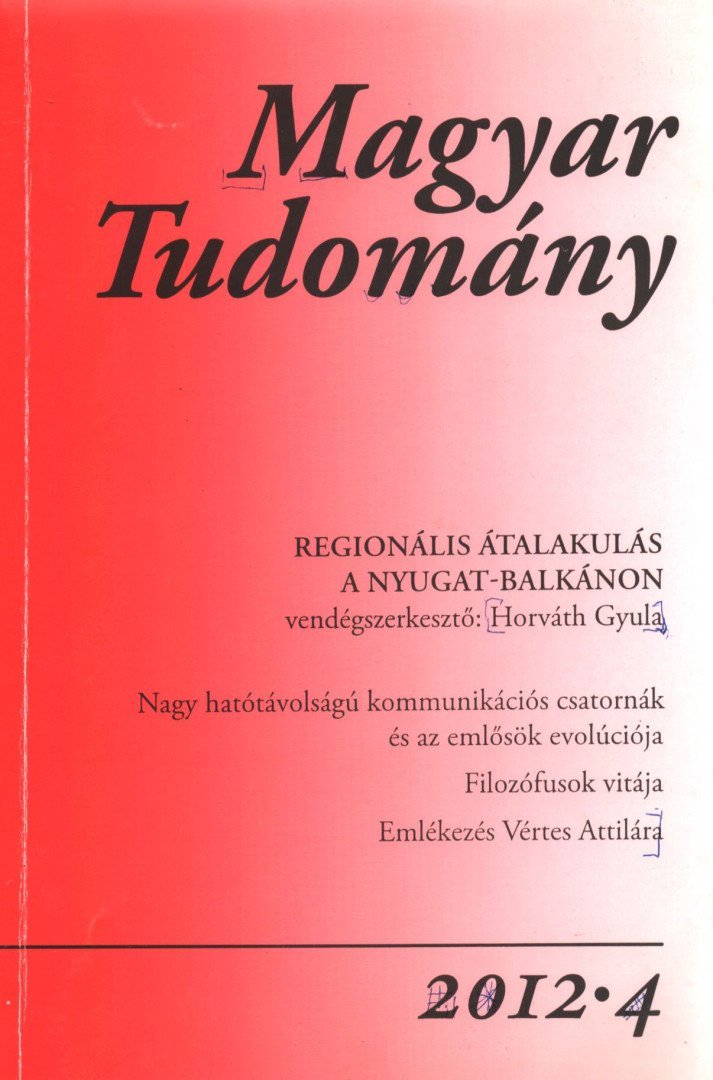 Magyar Tudomány 2012/4.
