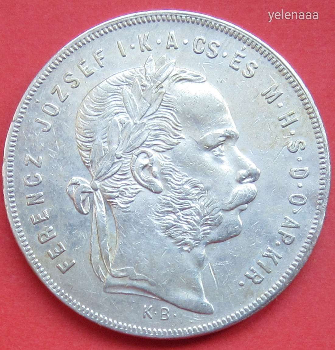 Ezüst 1 forint 1872 K.B.
