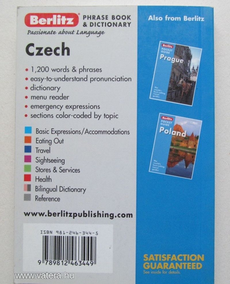 Berlitz CZECH PHRASE BOOK & DICTIONARY