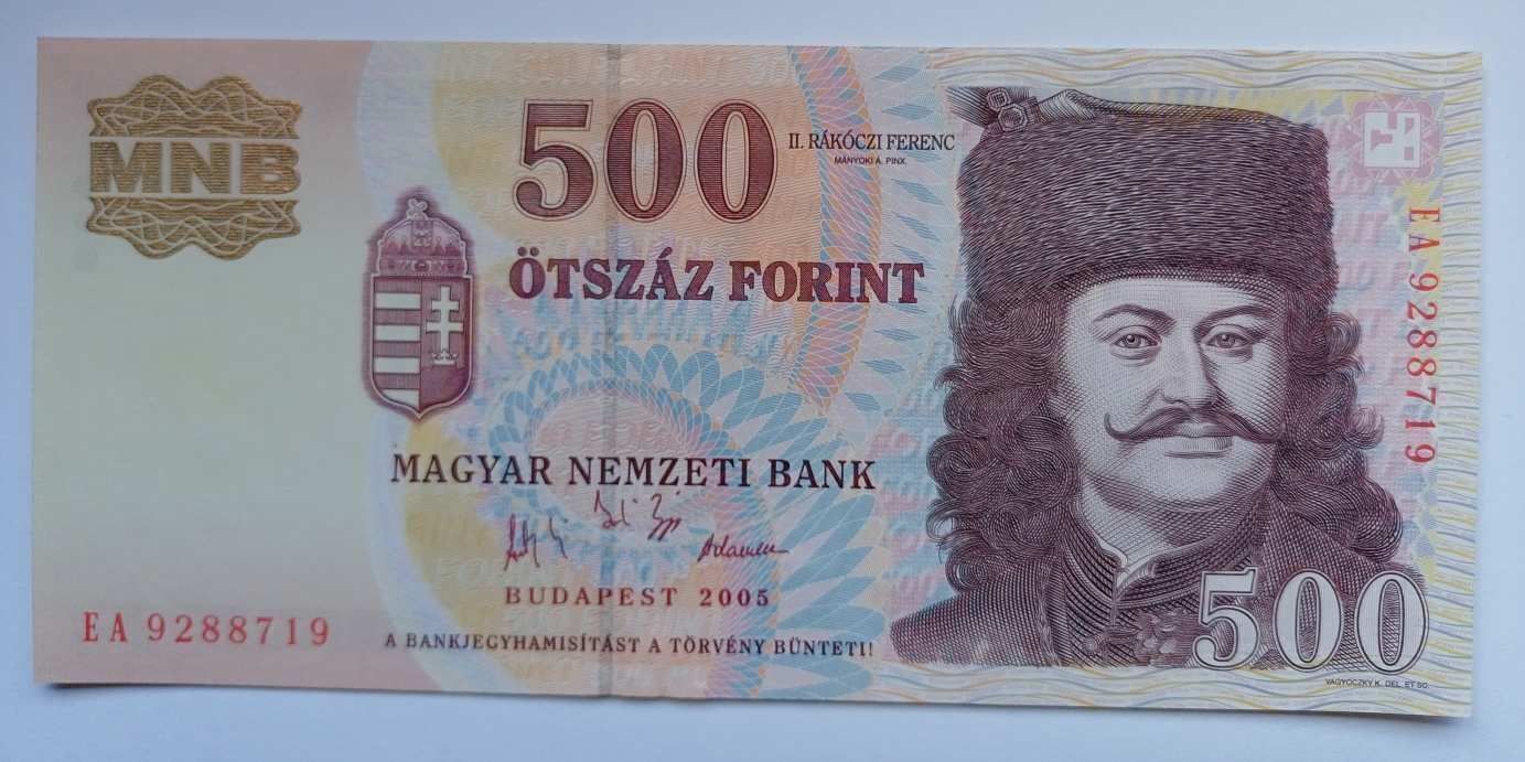 500 forint 2005 UNC, EA