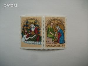 Magyar bélyeg Árpádházi Szent Erzsébet és Portugáliai Szent Erzsébet 22 ft 1995