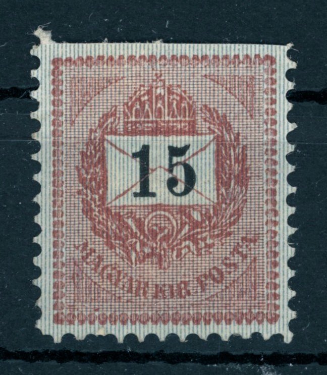 1888 krajcáros stereo nyomat 15 kr postatiszta * ollóval vágva PHu: 11.500---- Ft  (e78)