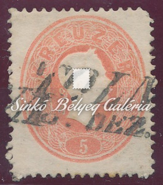 1861. Könyvnyomat dombornyomással 5kr, TOLNA
