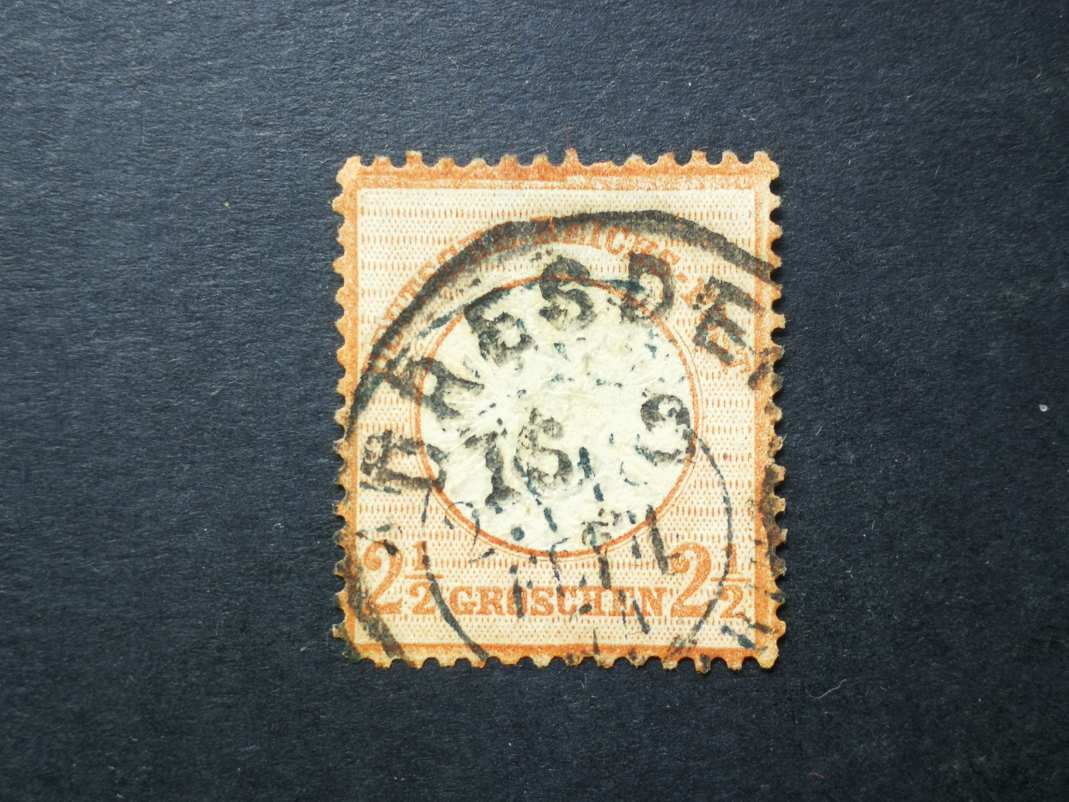 Német Birodalom 1872 jún. 2 1/2 K, pecsételt 100 E,  Dresden