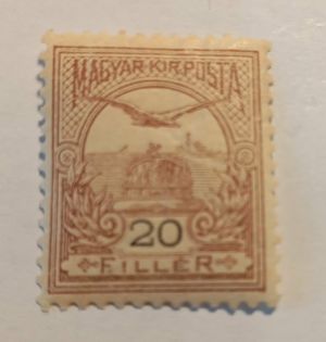 Magyarország 1900 Turul 20 F * falcos saroktörés D