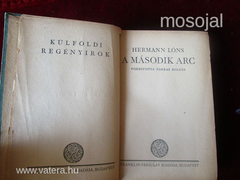 Hermann Löns : A MÁSODIK ARC  1908