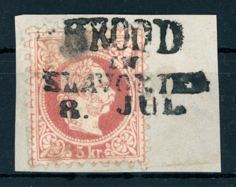 1867 BROOD / IN / SLAVONIEN bélyegzés Pozsega Croatia / Gudlin A2.30 / 150 pont (e78)