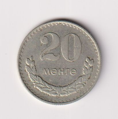 1977. Mongólia 20 mongo