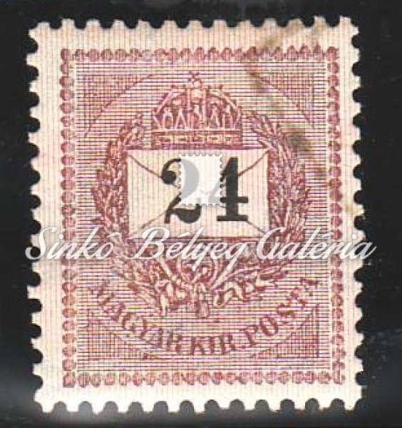 1898. Feketeszámú krajcáros 24kr.