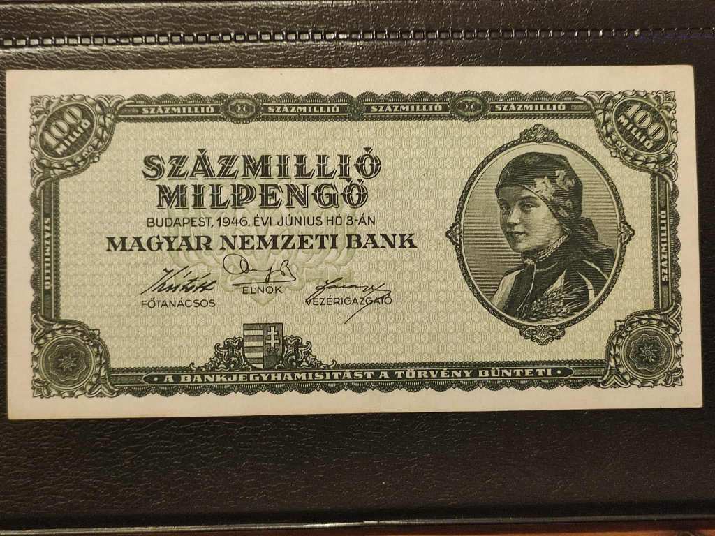 1946 Százmillió Millpengő 